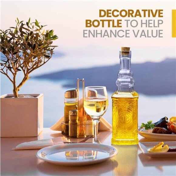 Assorted Clear Glass Bottles with Corks, 6 Pack, 2.5in X 9in, 16oz - Picture 2 of 7